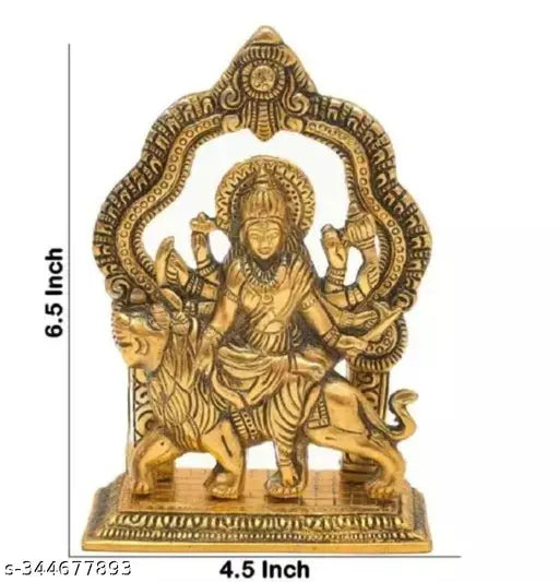 Metal Durga Idol Shri Ambe Maa Idol Shri Vaishno Devi Idol Sherawali MATA Idol Durga MATA Idol Durga MATA Puja Idol Office Desk Table Home Navratri