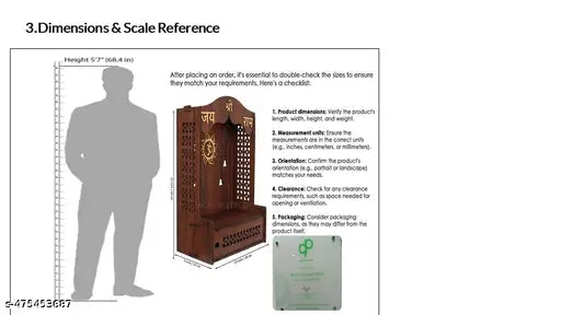 HOMETEMPLE #Temple for Home & Office Solid Wooden Temple for Puja Room with & HOME TEMPLE