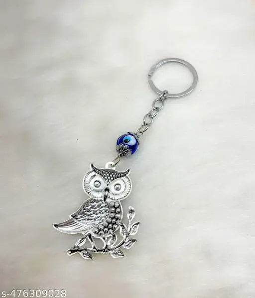 Evil Eye Keychain Owls Keyring