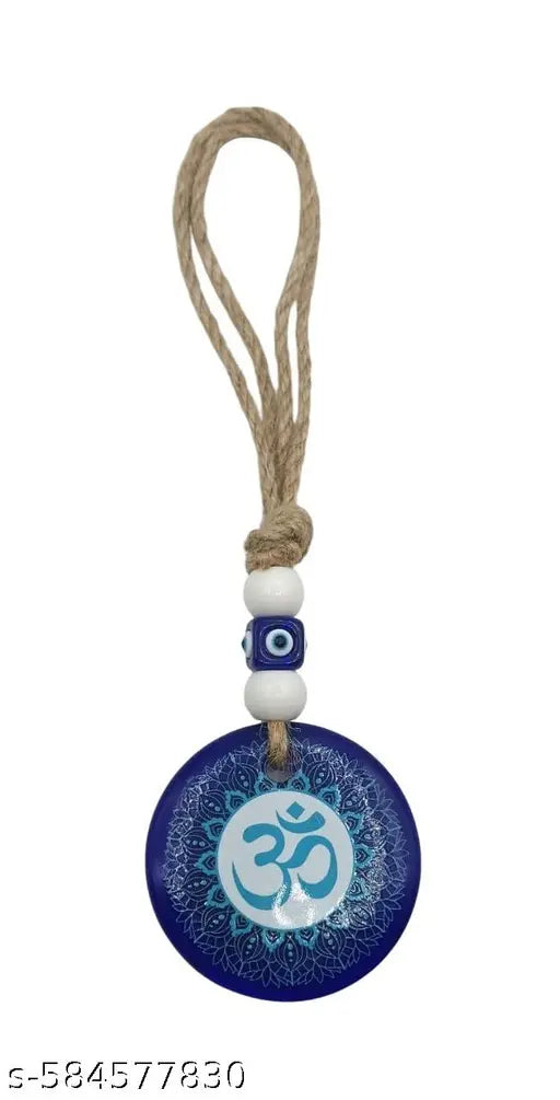 Tej Gifts Evil Eye Nazar Battu Wall Hanging for Home, Office, Car & Door Decor | Design 5 | Jute Thread Decorative Hanging for Vastu Protection, Positive Energy, Good Luck & Prosperity | Traditional Indian Spiritual Home Decoration