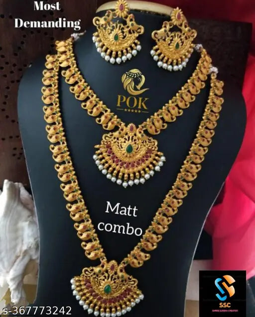 NEW DEGINER SSC CODE TEMPLE JEWELLERY COMBO