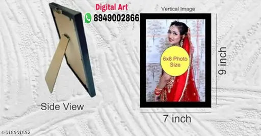 Personalized 6x8 Inch Couple Photo Frame | Custom Printed MDF Table & Desk Frame Gift for Anniversary, Wedding & Birthday