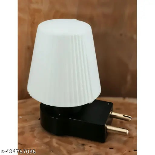 Small LED Night Lampe 0.5w Night lamp for Bedroom, Home Decor Light With Plug Color White & Yellow (Pack Of 2)