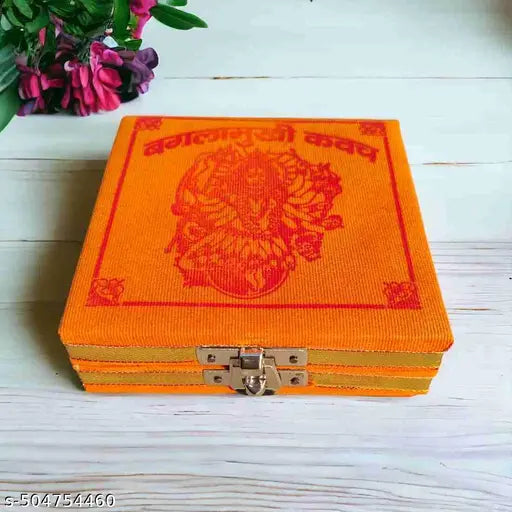 Shri Baglamukhi Kavach Yantra Box | for Goddess Baglamukhi Pujan (1 Pc) Remove Negative Energy Bring Happiness, wealth in Life