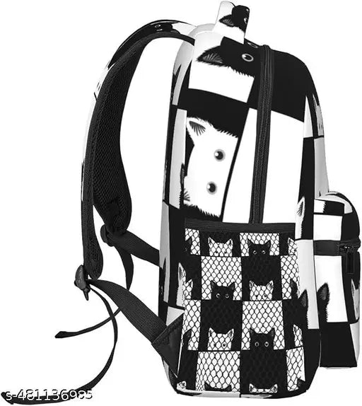 Girl School Backpack white coconut print Stylish and Trendy College Backpacks Waterproof Bag Casual School Bag/Backpack/College Bag/Tuition Bag for Girls