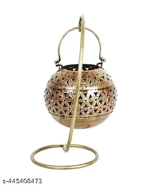 R K crafts Metal Round T-Lite Holder with Stand