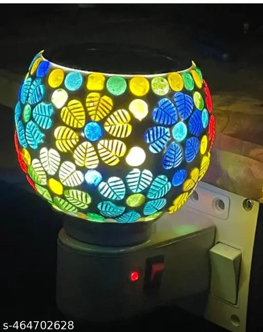 Ceramic Multipurpose Incense Aroma Dhoop Karpur Diffuser Machine Stand Electrical Night Lamp For Home,Office (Camphor Tablet Not Included) Dn-4