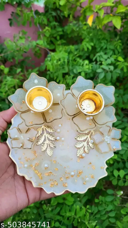 Roli chawal resin platter
