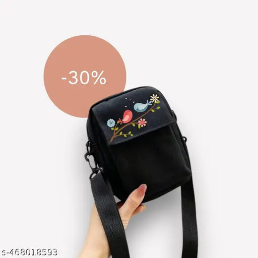 Mobile Sling Bag for Women & Men, Small Sling Bag for Women, Phone Bag with Adjustable Cotton Strap