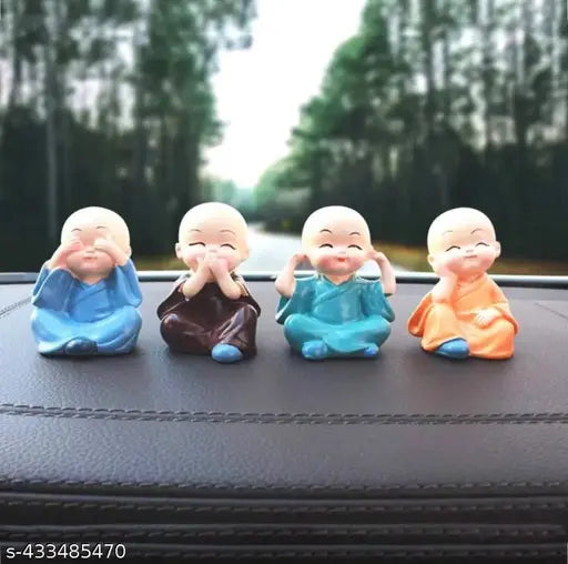 IMPORTED ORIGINAL LITTLE BABY MONK- SET OF 4 MONK SET WITH BOX PACKING