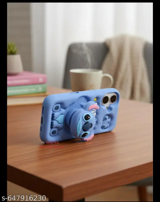 (Catchy & Trendy): Disney's Lilo & Stitch Theme 3D Protective Rubber Case | Trendy Fancy Phone Cover for Girls  iPhone 17 ab