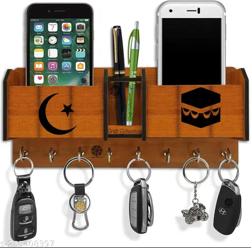 islamic wall wooden key holder