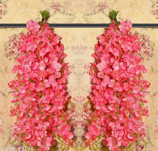 Set of 2 Artificial Hanging Flower With hook for door and Room decoration Office Decoration