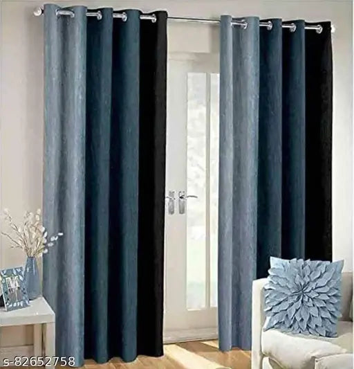 KD Emporium patta curtain Pack of 2pcs