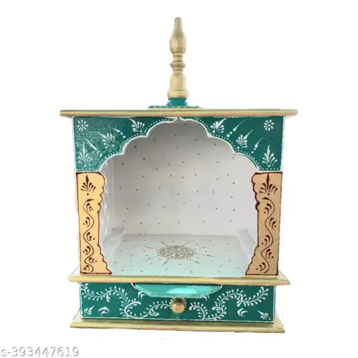 Puja Mandir White & Gold Color