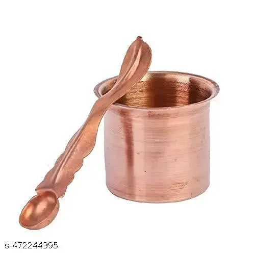 Set of Panchpatra and Pali (Vessel, Spoon) for Abhishek in Pooja/Hawan.