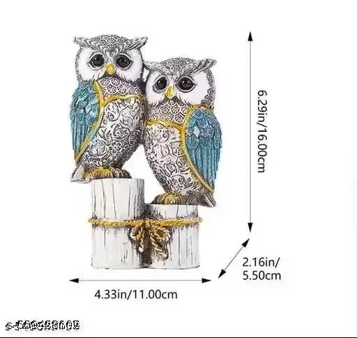 DEAL24SEVEN: Cute Resin Joint Owl Sculpture, Vintage Sculpture Tabletop Crafts Figurines Collectible Prop Owl Figurines Decor Sets, Table Desk Ornament, Owl Family Sculpture Owls Statue Gifts House, Tabletop Shelf Decor, Outdoor Garden Yard Statue Decorat