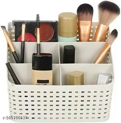 Plastic Storage Basket,  Multipurpose Desk Organizer Stationary Storage Stand Cosmetic Basket Makeup Holder Box for Home, Office, Desk and Study Table  GRAY COLOUR