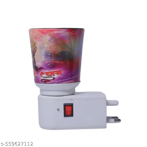 Electric Plug-in Aroma Oil Diffuser with House Design Decorative Wall Warmers Night Lamp with Lemon Fragrance Oil Burner for Home & Office Ceramic Glass Design