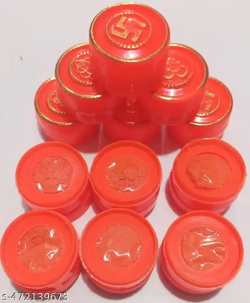 yellow powder sindoor, pack of 12pcs( ganga)