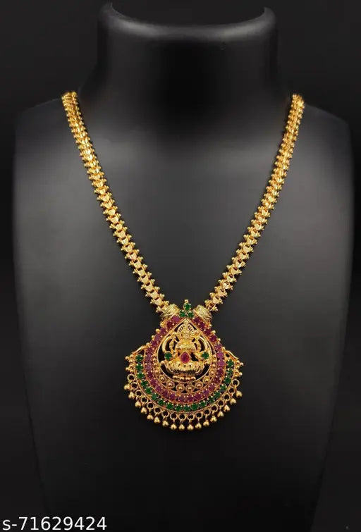 Lakshmi Gold Micro Plated Short Heartin Chain