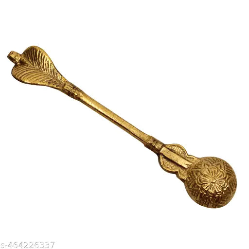 Putrika Traditional Handcrafted Brass Spoon | udarni | Snake Spoon panchpathiram panchapalli Spoon for Pooja|Worship - Snake Spoon