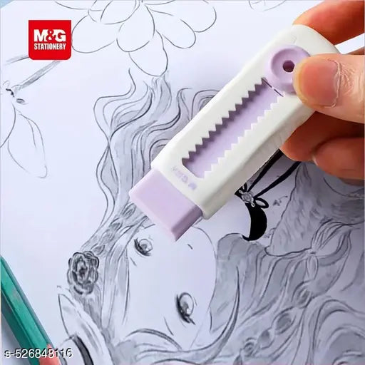 New 4 Pcs Retractable Creative Eraser, No Chips, No Traces, Push Lock Pencil Eraser, Suitable For Drawing And Painting Student Stationery