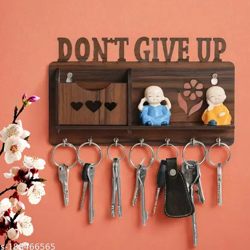 Gajkarna Creations Beautiful key Holder For Wall Dont Give Up Design Key Holders