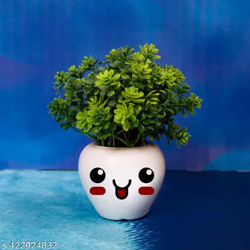 Set of 3 Artificial Plant For Home Decor or Office Décor Also Plant Suitable For Table , Flower & Plant Specially Decor For Bed Room Decorationet Bonsai Wild Artificial Plant with Pot