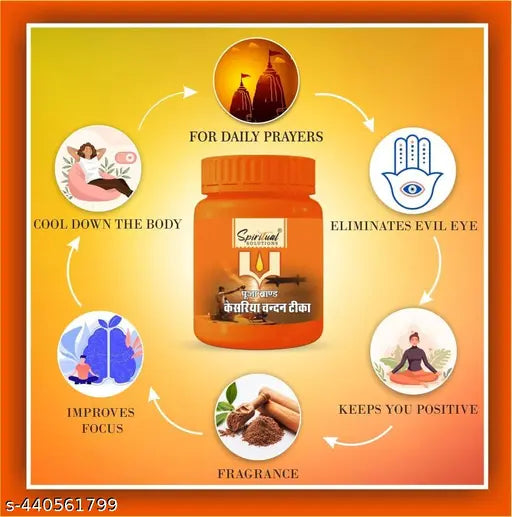 Premium Chandan Tika | Pure Sandalwood Paste with Long Lasting Fragrance | Tilak for Daily Pooja, Hawan