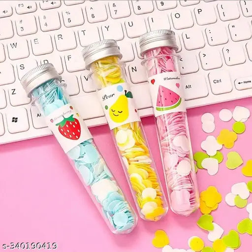 Pack of 3 Designer Paper Soap Tube Shape Bottle Paper Soap Clean Soft Bath For Travel, For Personal Hand Washing Disposable Confetti Cleaning (3 Pcs)