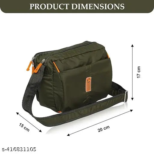 Cross body Sling Bags || Stylish Shoulder Men & Women Cross Body Bag || Office Business Messenger Bag Water Resistant for Men and Women || (Pack Of 1)