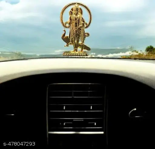 God murugan with mayil statue for car dashboard