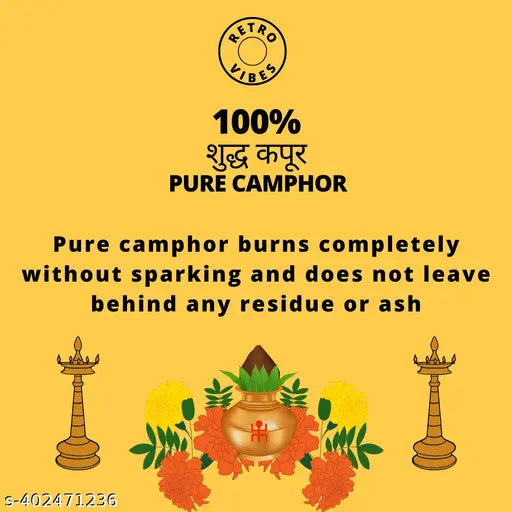 Retro Vibes Camphor tablets 2 x 50 grams | Kapur Tablets