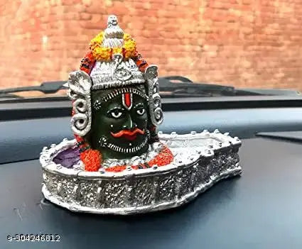 Mahakaleshwar Shivling Multicolor Shivling( Shri Baba Mahakal Idol, Medium, White)