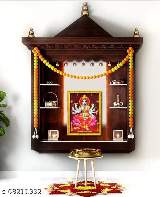 Varahi Amman Photo Frame For Wall / Table / Pooja Room ( 5x7 inches, Acrylic Glass) Golden