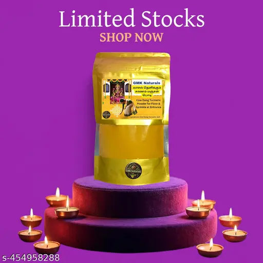 Saana manjal powder for floor, vasal, cow dung turmeric powder 100 g