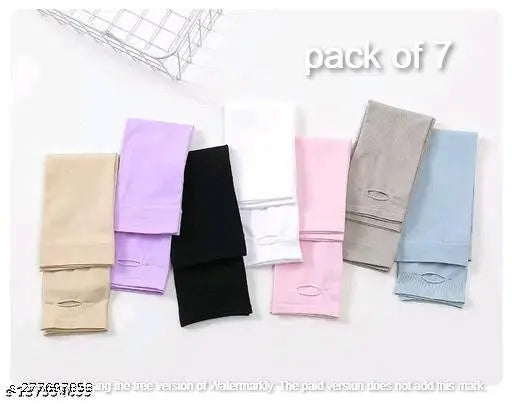 Trendy Men's Pack of  7 Multicolor Arm Sleeves