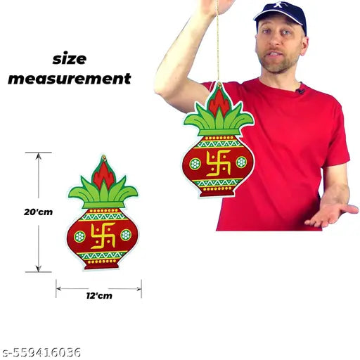 Paper Hanging Kalash for Diwali Decoration Set of 10 Pcs