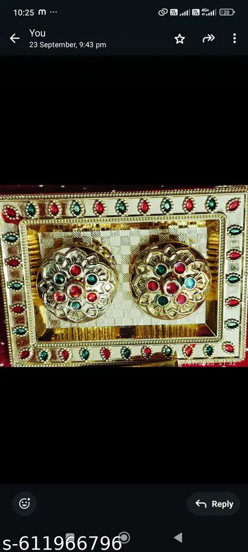 Bhaiya dooj thali with roli chawal