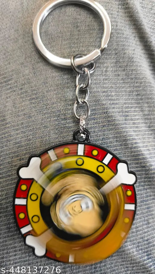 ONE PIECE PREMIUM METAL 360 DEGREE ROTATE KEY CHAIN
