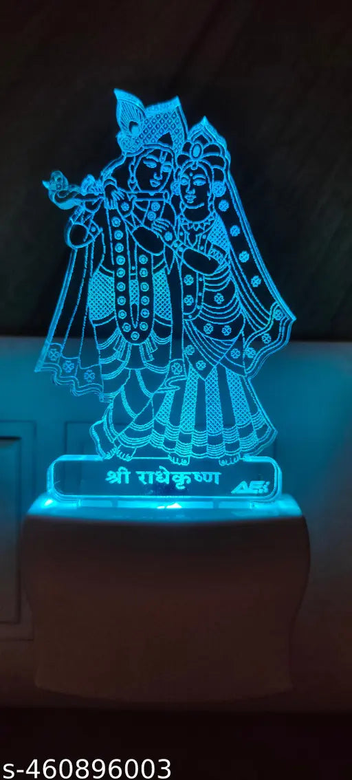 fancy acrylic night lamp 7 color automatic change