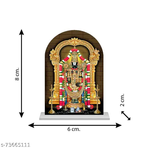 AUTOEASY Tirupati Balaji idol for Car Dashboard murti Tirupati Balaji idol for home Spiritual Gift Item & Statue for Bhagwan Temple /Pooja/ Home Decor / Office / Study Table, Holy Statue, Decorative Showpiece