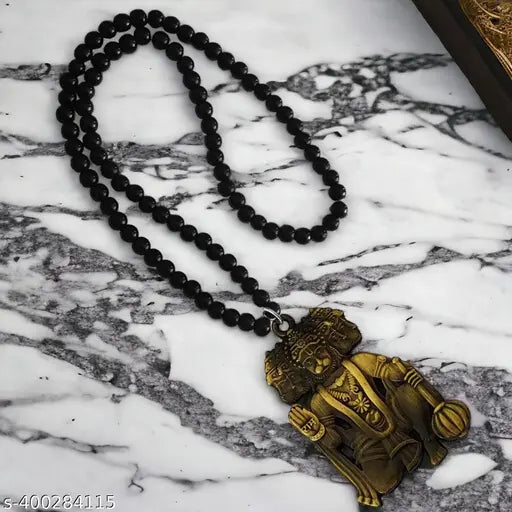 Shiv Jagdamba Religious Lord Pawanputra Bajrangbali Panchamukhi Hanuman Bronze And Black Crystal, Metal  Car Rearview Mirror Charm Car Dangler Ornament, Accessories, Gift ShivCrMa2024158