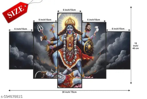 Lord Kali Mata Ji Painting For Home Décor