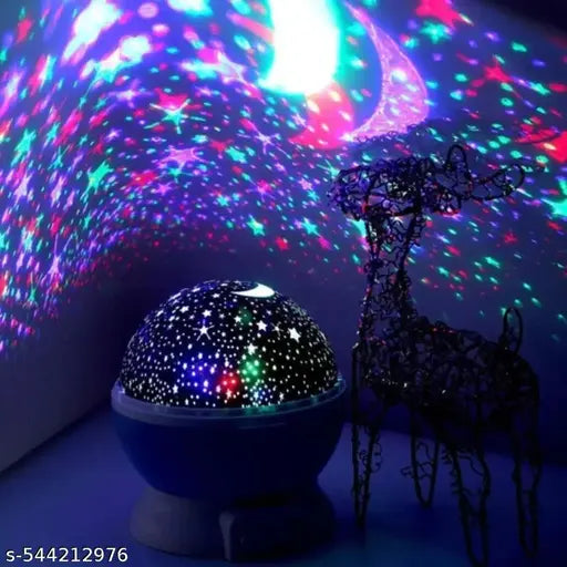 Star Master Moon Night Light Lamp Projector with Colors and 360 Degree Moon Star pack of 1
