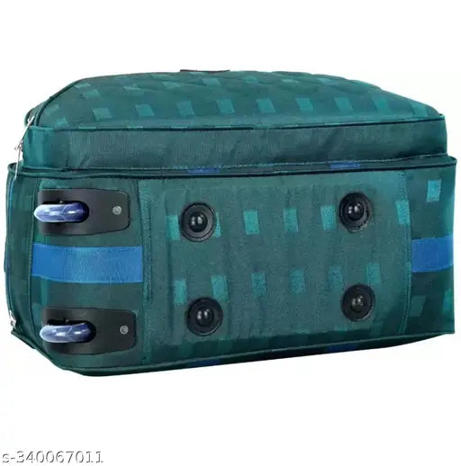Nylon 55 litres Waterproof Strolley Duffle Bag- 2 Wheels - Luggage Bag