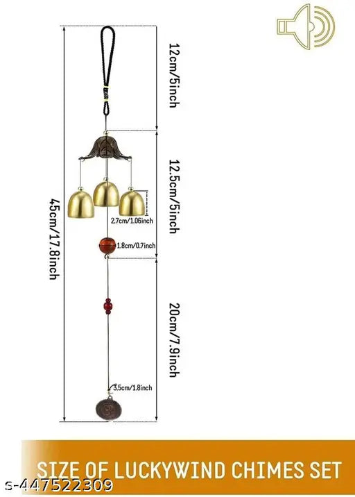 Multicolor Aluminium Positive Energy Windchime Vastu M-346 - 16 Inch