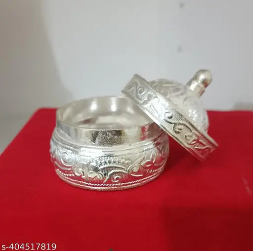 Kumkum , sindoor dibbi, German silver.