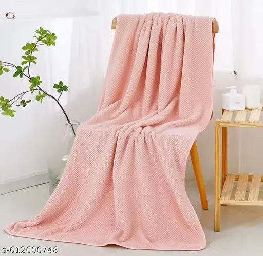Microfiber Bath Towel for Men & Women | Soft & Quick Dry Contler Towel | 320 GSM | Super Absorbent | 2 Piece Large Size Towel (70x140 cm) for Home, Gym, Travel (random colour )